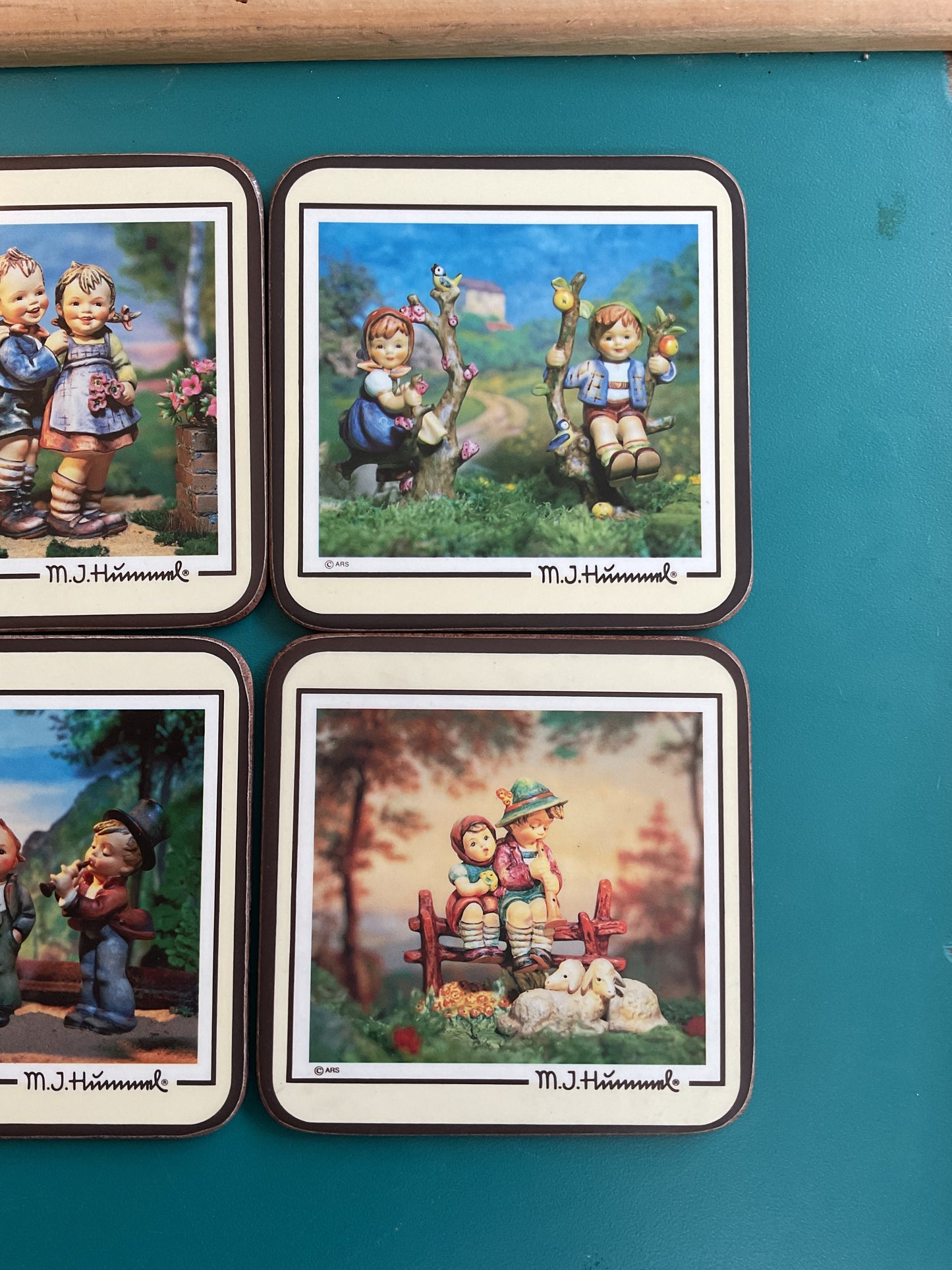 Vintage Pimpernel set of 6 Coasters Deluxe Finish 1986