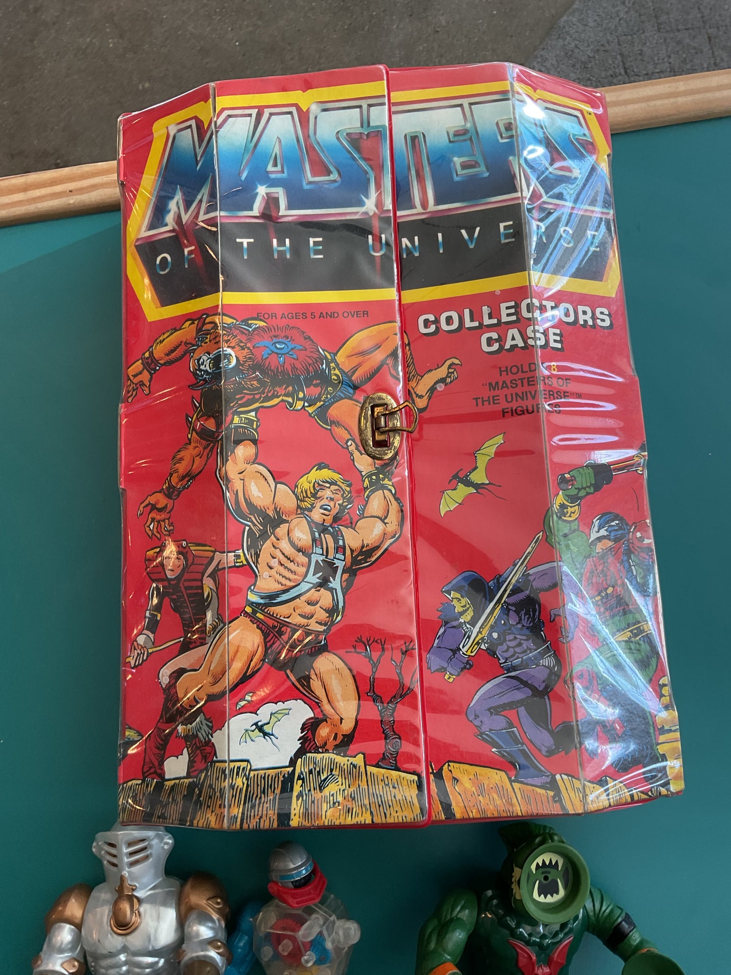 Masters of Universe Lot of 7 Action Figures with Collectors Case