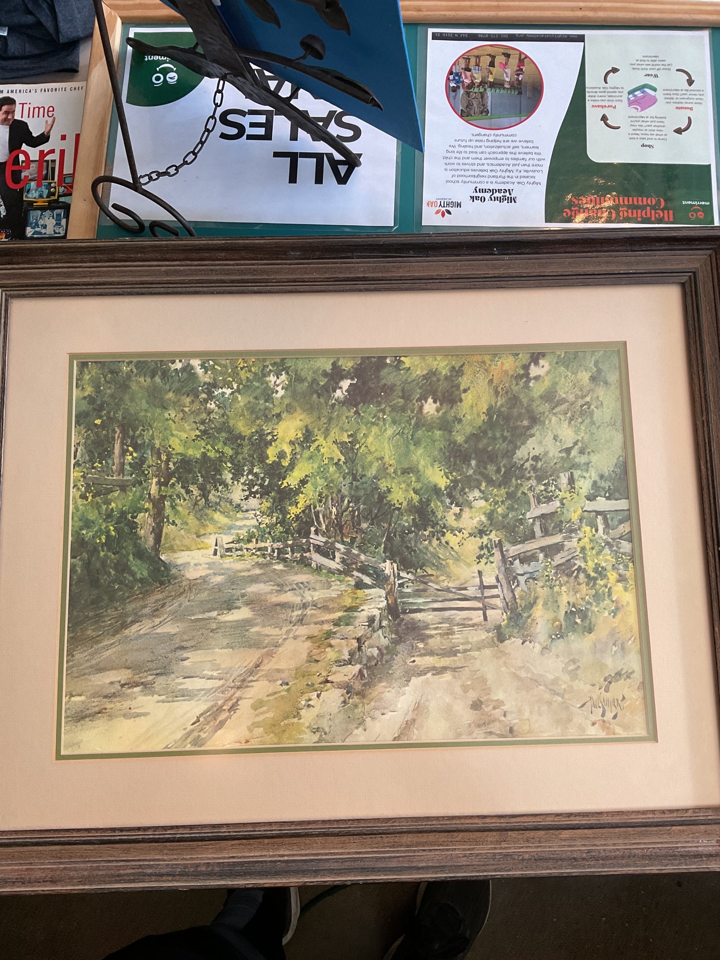 Paul Sawyier “A Shady Lane” Authenticated 725/1000 Print