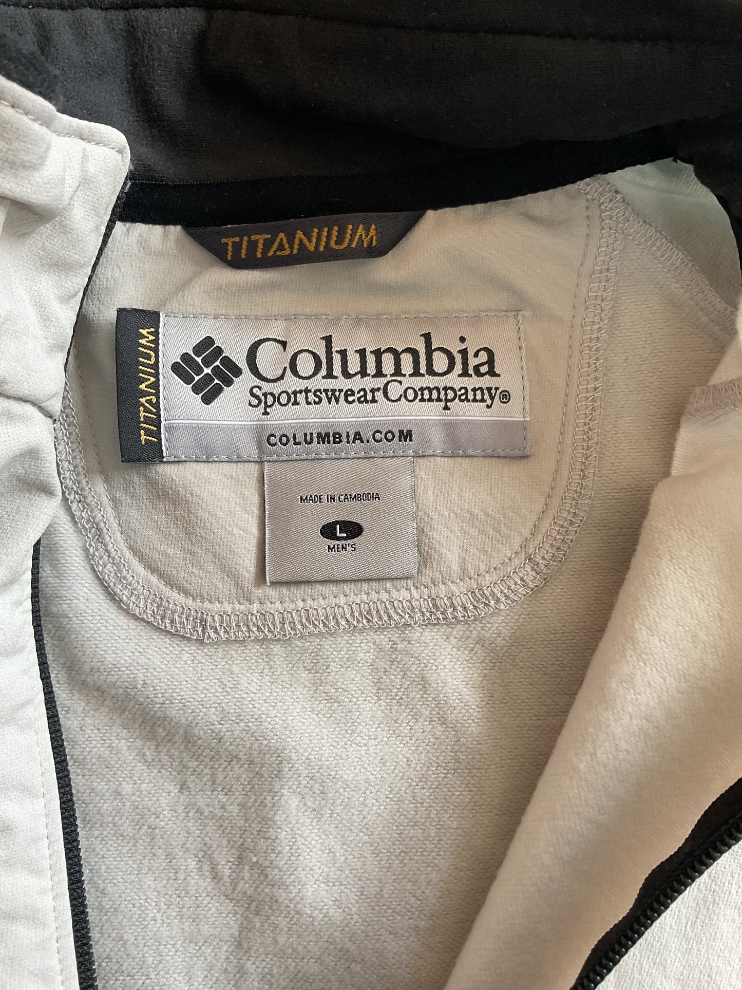 Columbia Titanium Golf Quarterzip Pullover Size Large