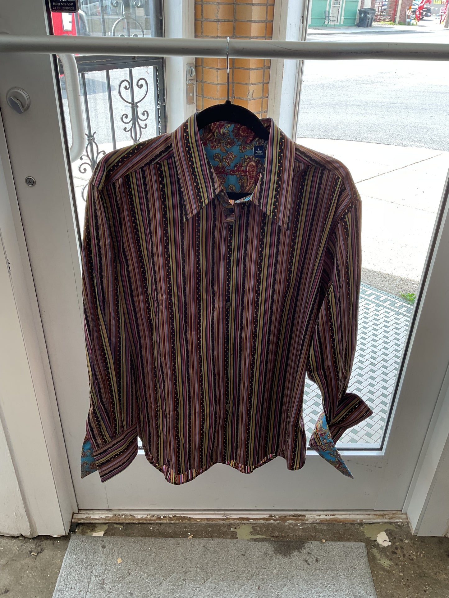 Robert Graham Fun Button Down Shirt Size Large