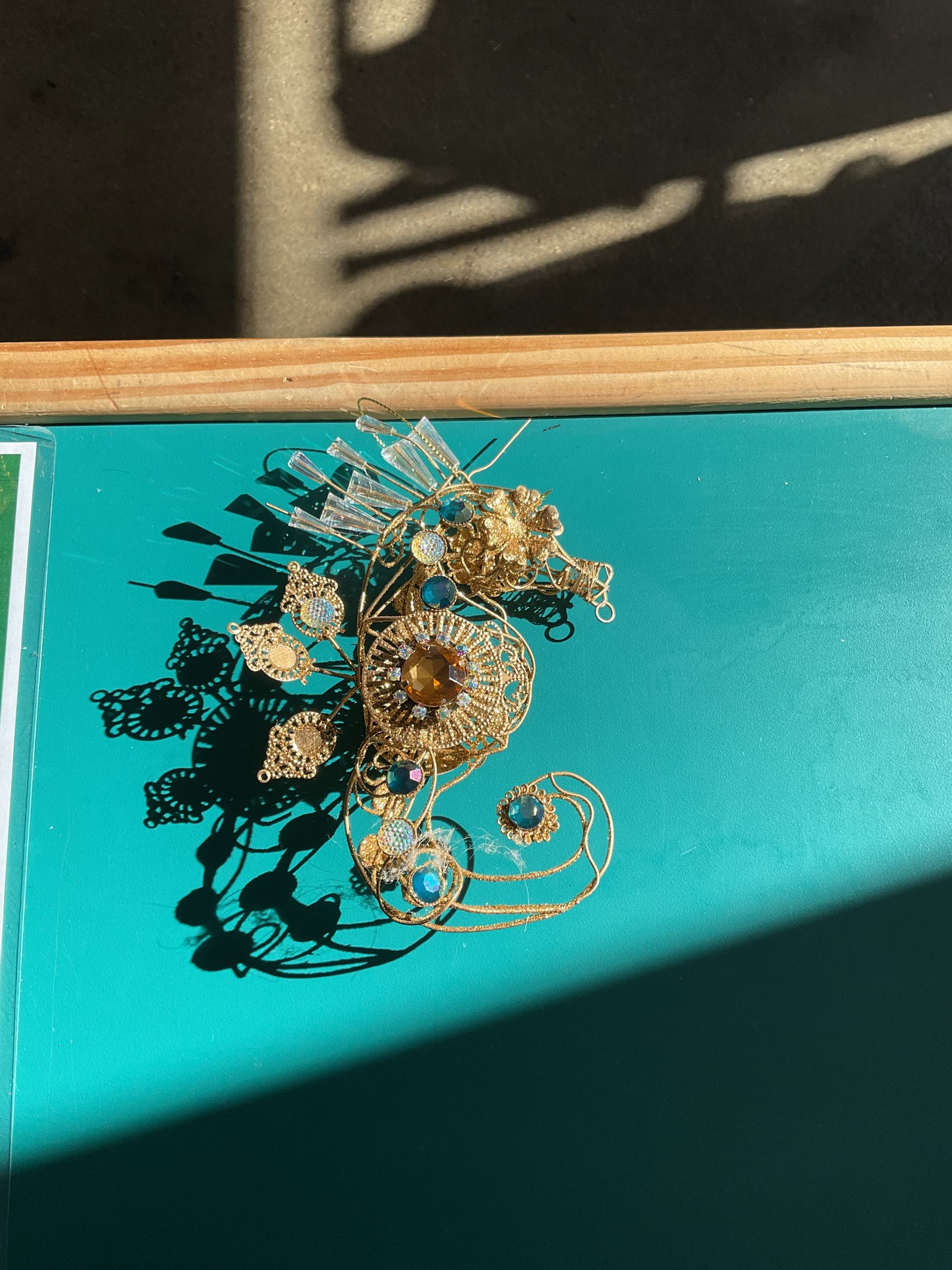 Beautiful Ornate Seahorse Ornament