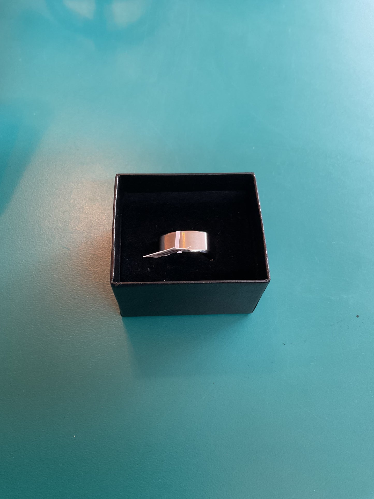 Matte Finish Squared Band Ring Size 10