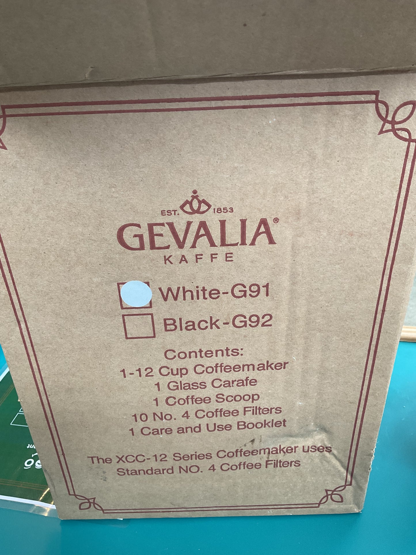 Gevalia 12 Cup Programmable Coffee Maker Unused Open Box