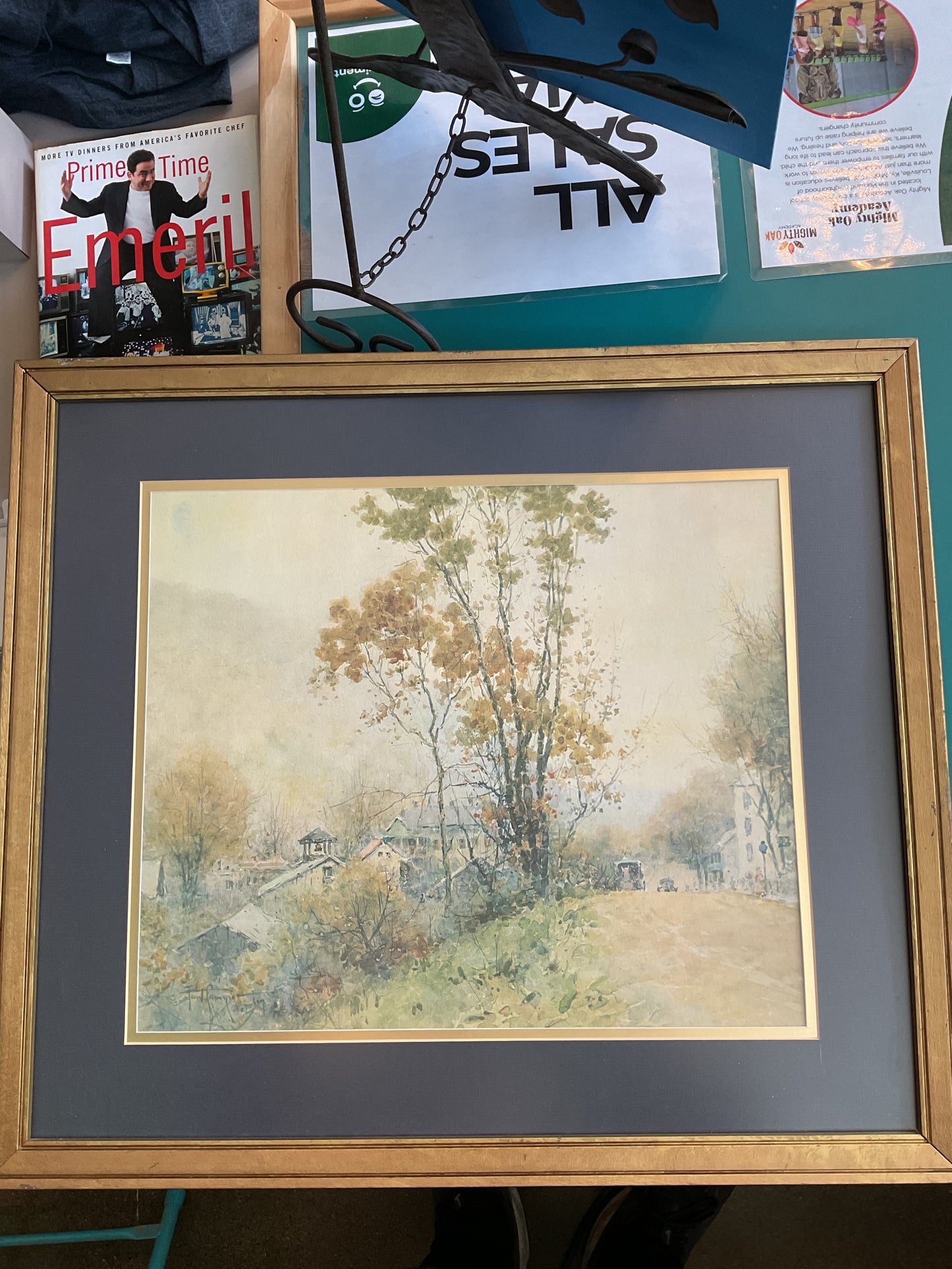 Paul Sawyer “The Road to Town” Authenticated Watercolor