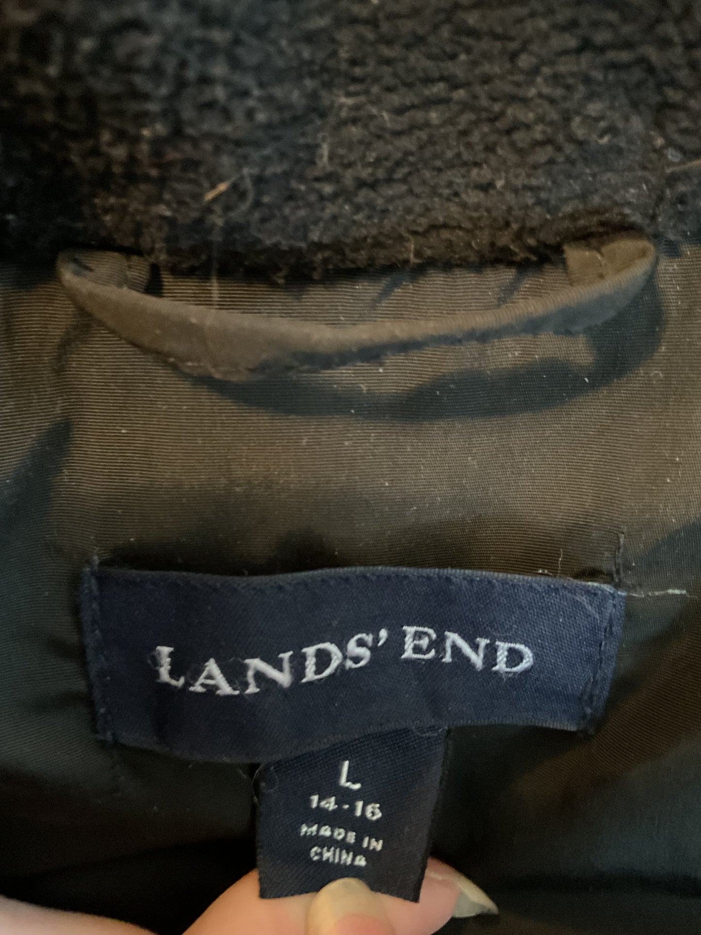 Women’s Large Lands End Insulated Winter Coat