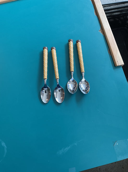 Set of Four Oneida Ice Cream Cone Spoons