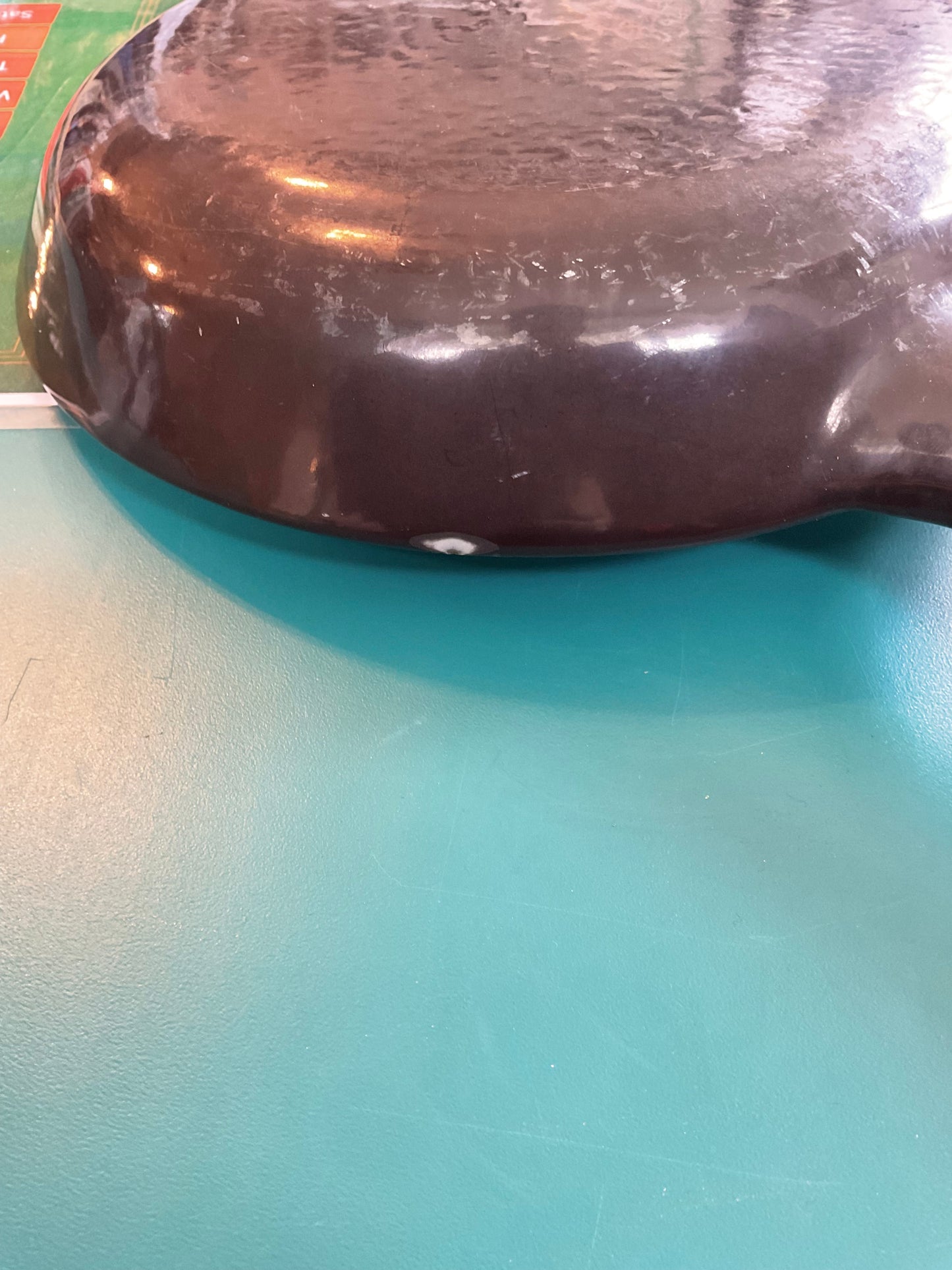Set of Two Capco Michael Lax Design Pot and Pan Chocolate Brown Wood Handles