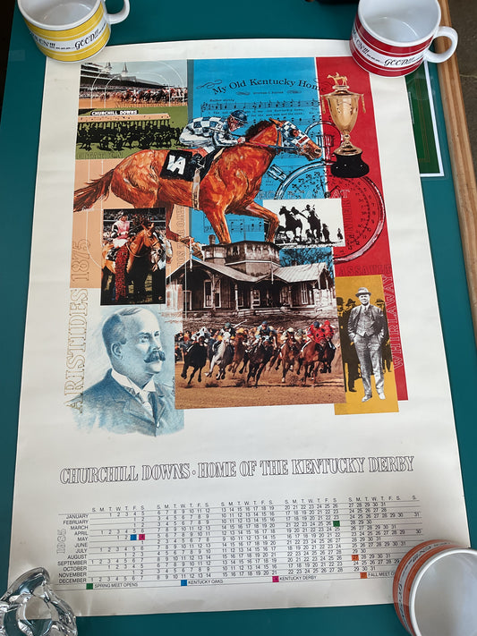 Churchill Downs Calendar 1985 Poster