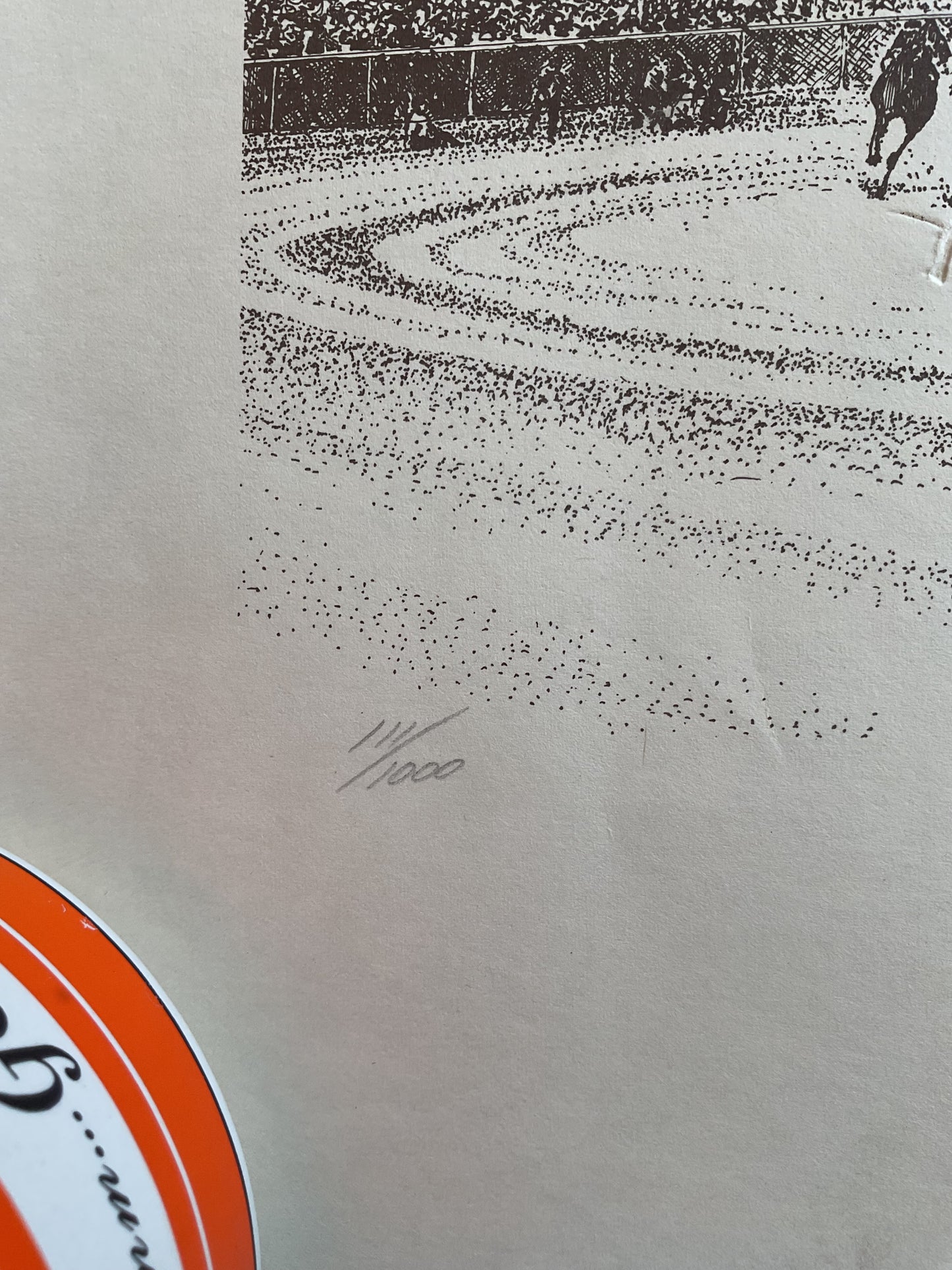 Derby Fever hand signed piece by M. Simpson 1978