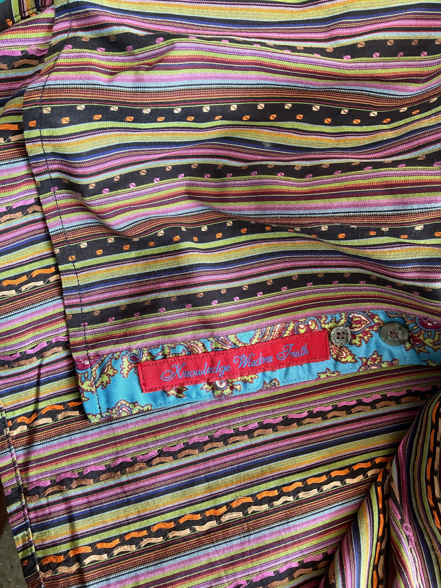 Robert Graham Fun Button Down Shirt Size Large