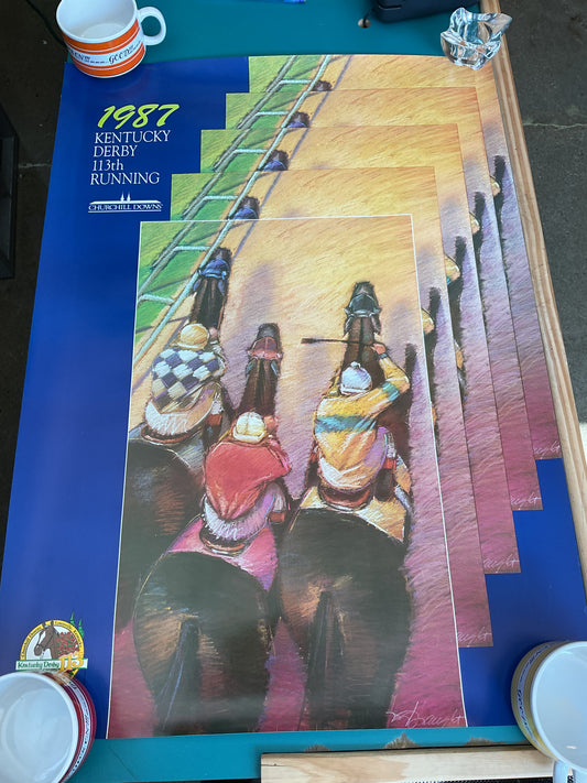 Vintage 1987 Kentucky Derby Poster