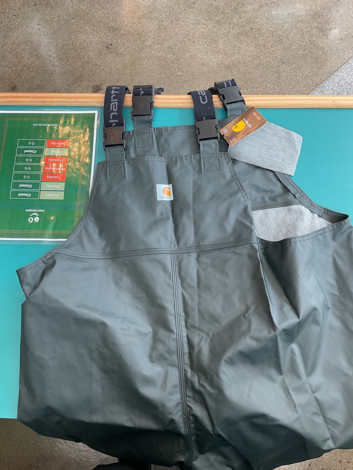 Carhartt XL Tall Waders Rain Suit New