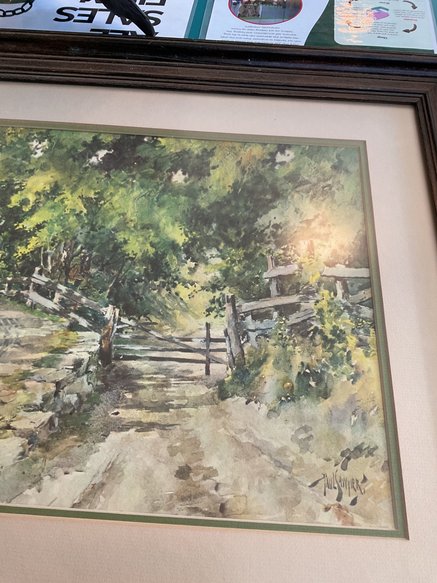 Paul Sawyier “A Shady Lane” Authenticated 725/1000 Print