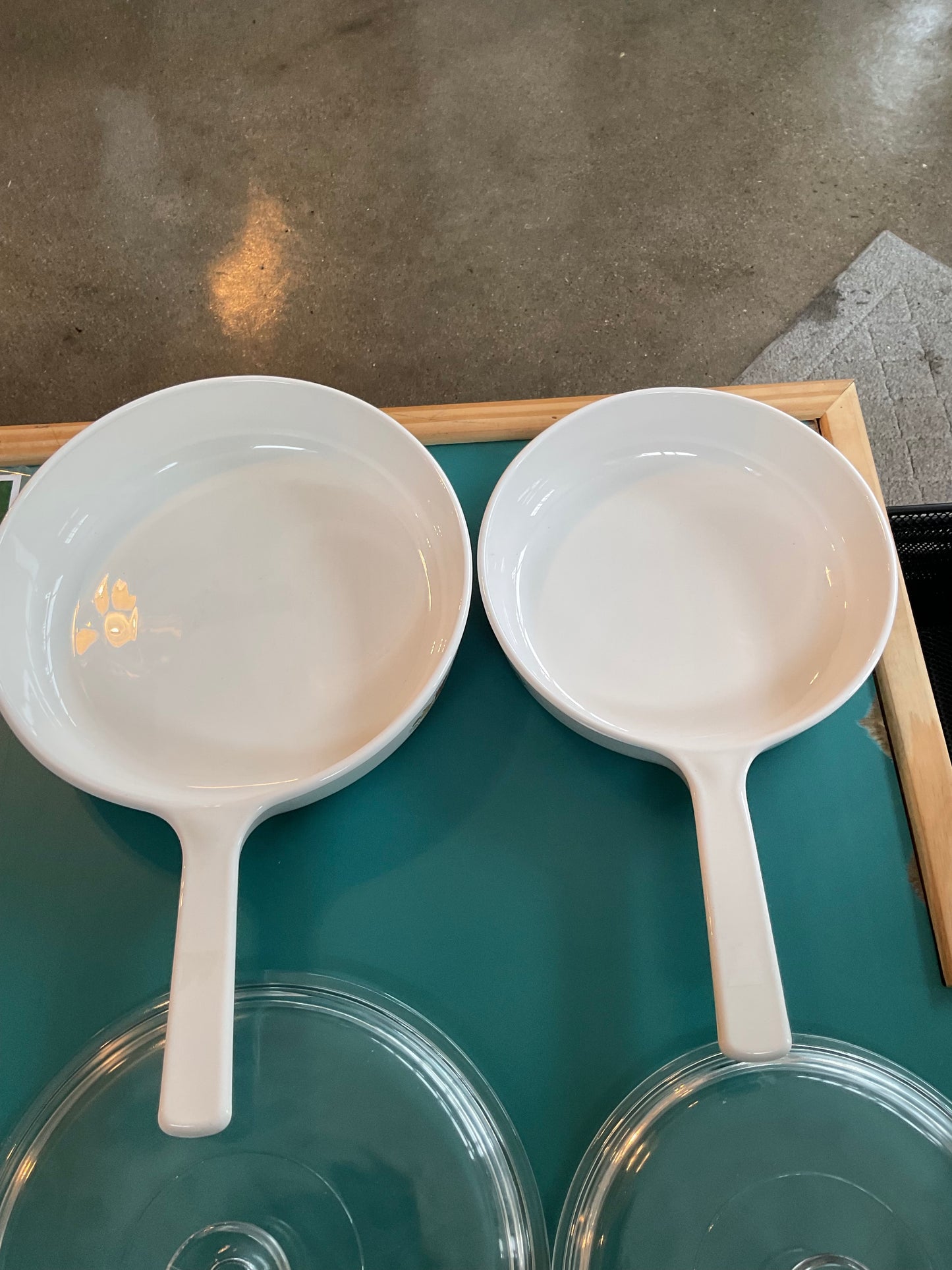 Set of Two High Quality Corning ware Rangetoppers 8.5” and 10”