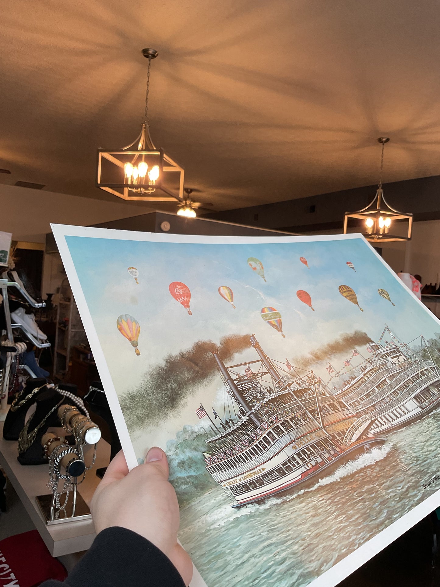C.W. Vittitow “Steam and Hot Air” Print 1989