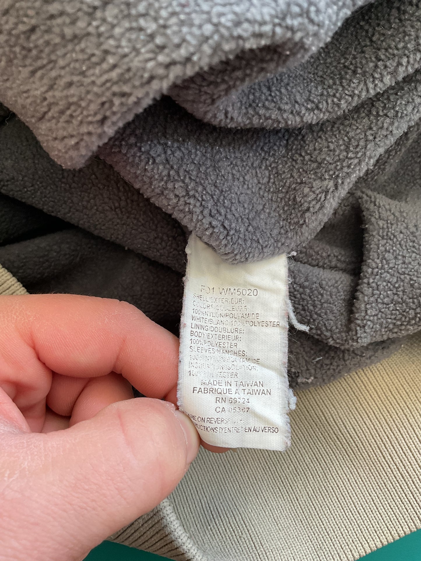 Vintage Khaki Columbia Hardshell Jacket Large