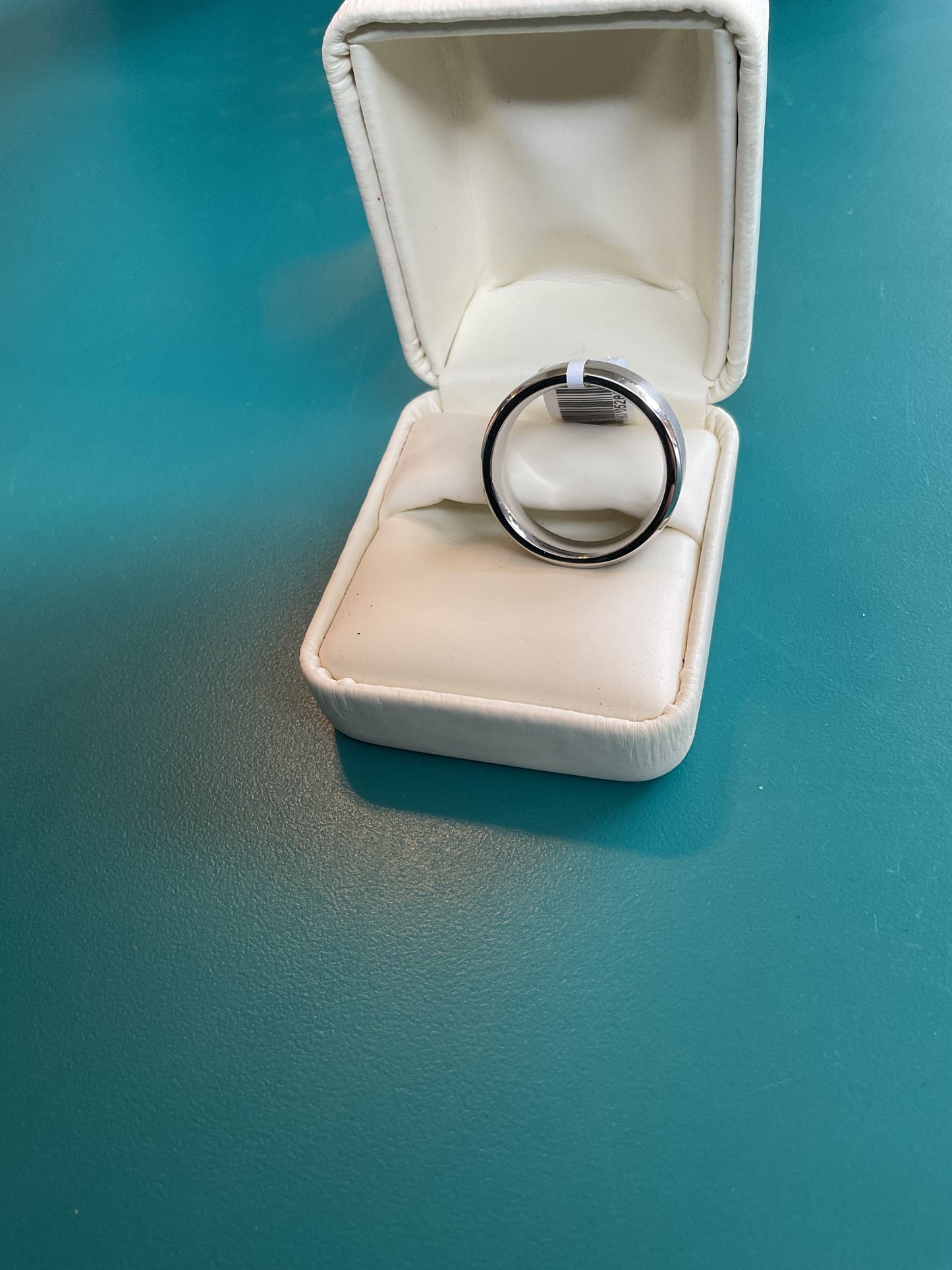 Brushed Finish Metal Ring Size 10