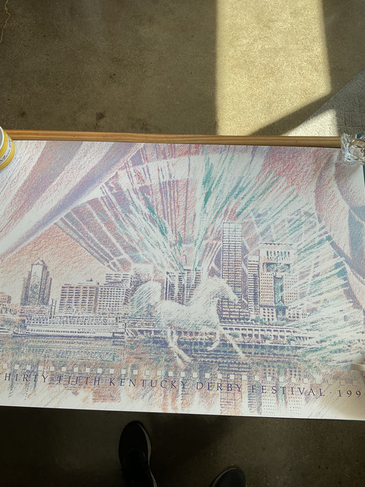 Vintage Kentucky Derby Festival 35th Anniversary 1990 Poster