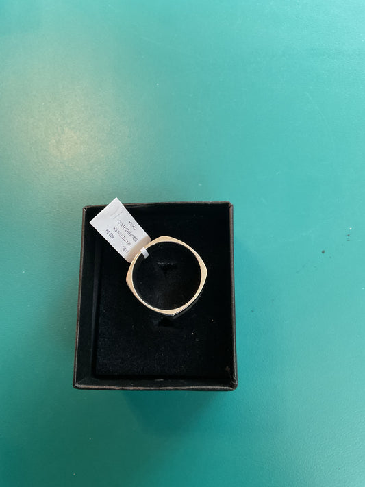 Matte Finish Squared Band Ring Size 10