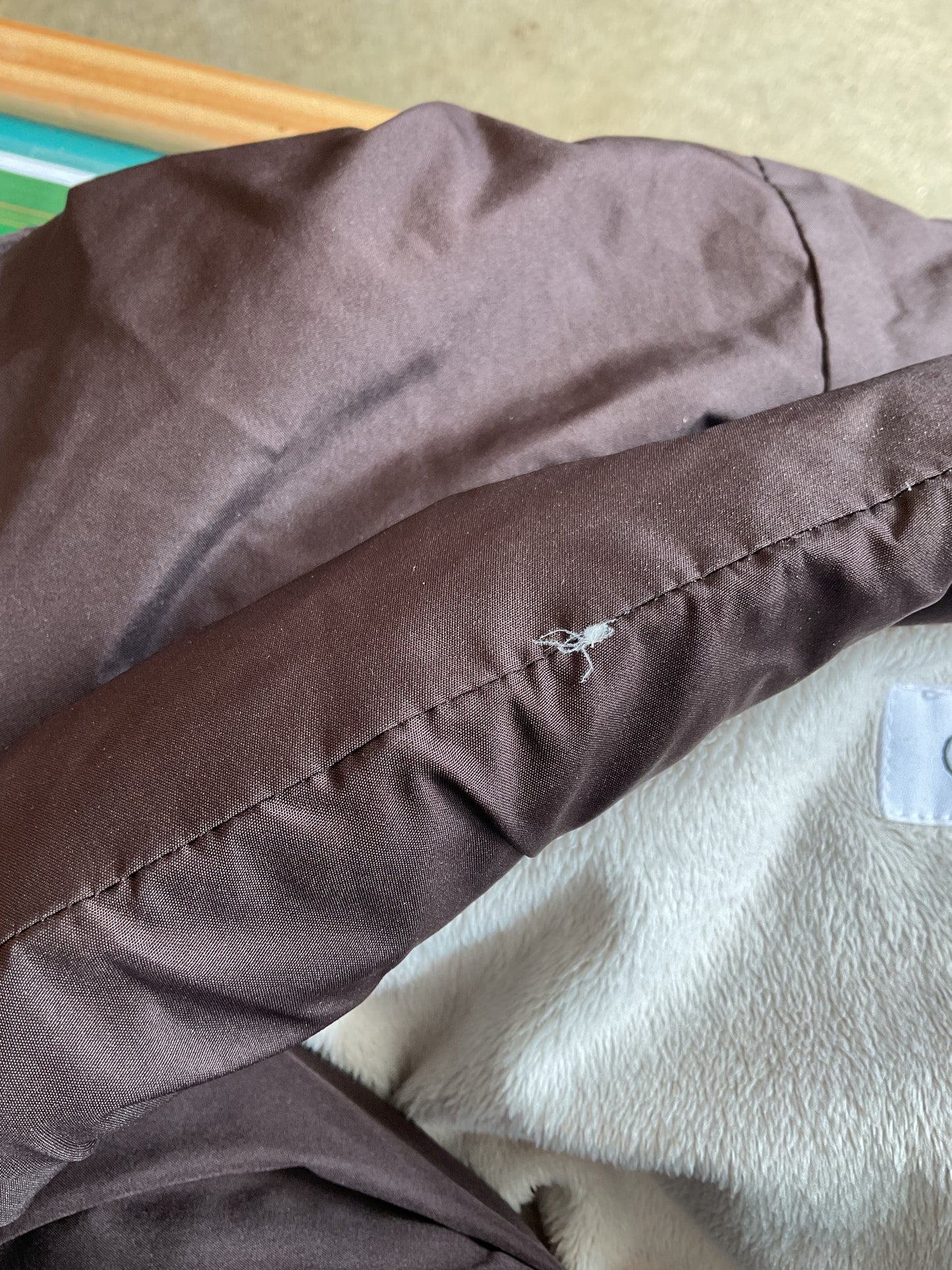 Brown Calvin Klein Down Coat with Hood size 1X