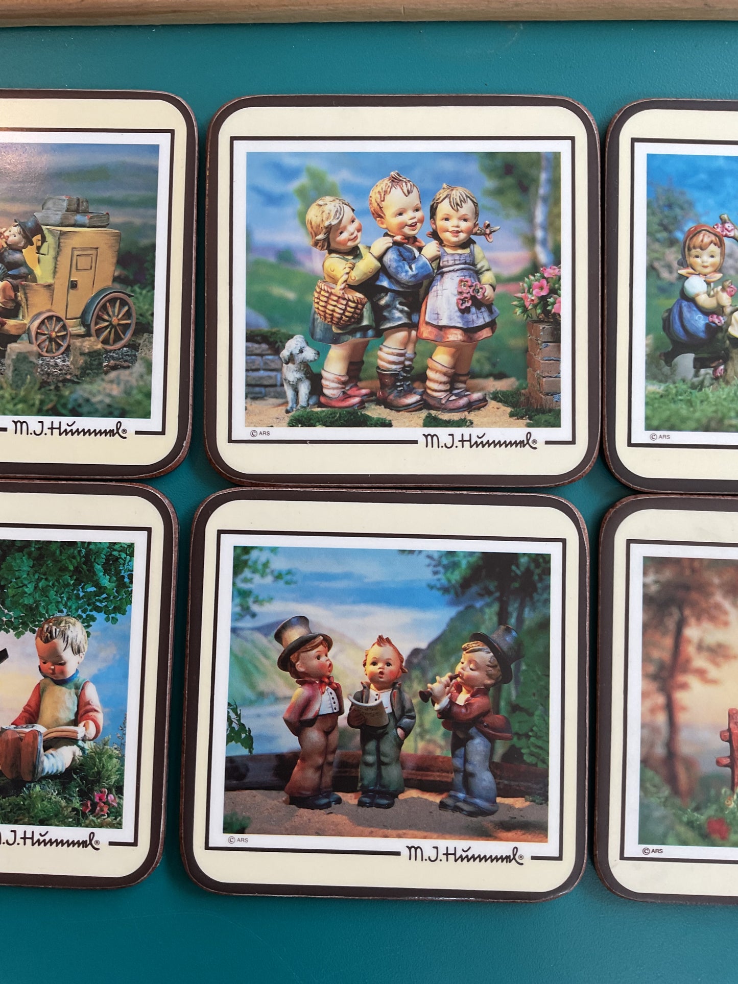 Vintage Pimpernel set of 6 Coasters Deluxe Finish 1986