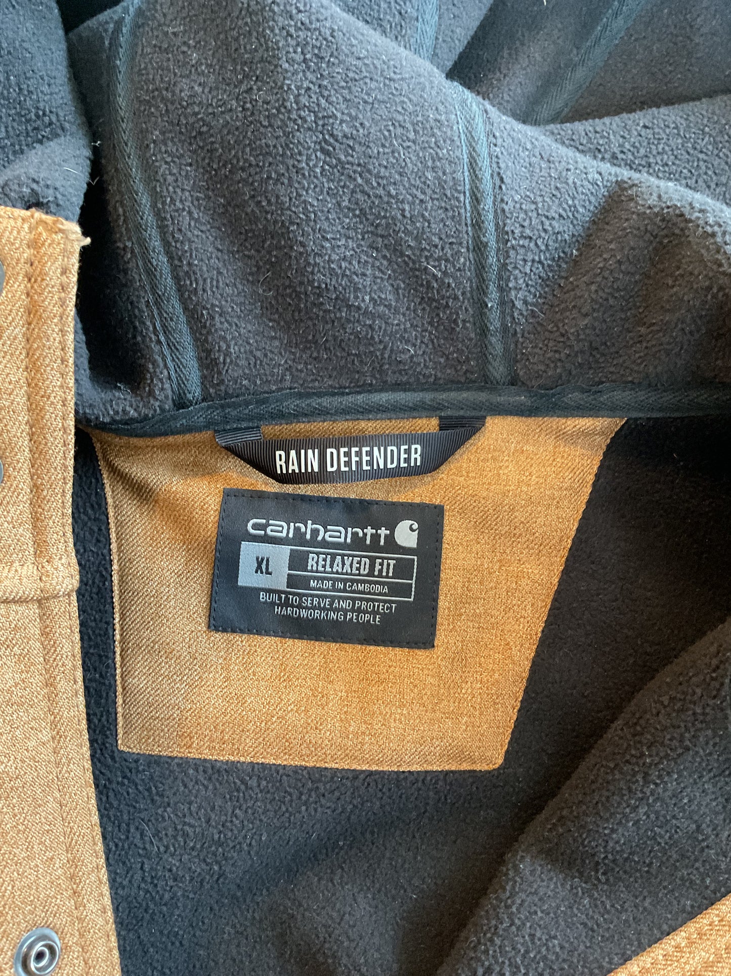 Carhartt XL Relaxed Fit Men’s Rain Defender Coat