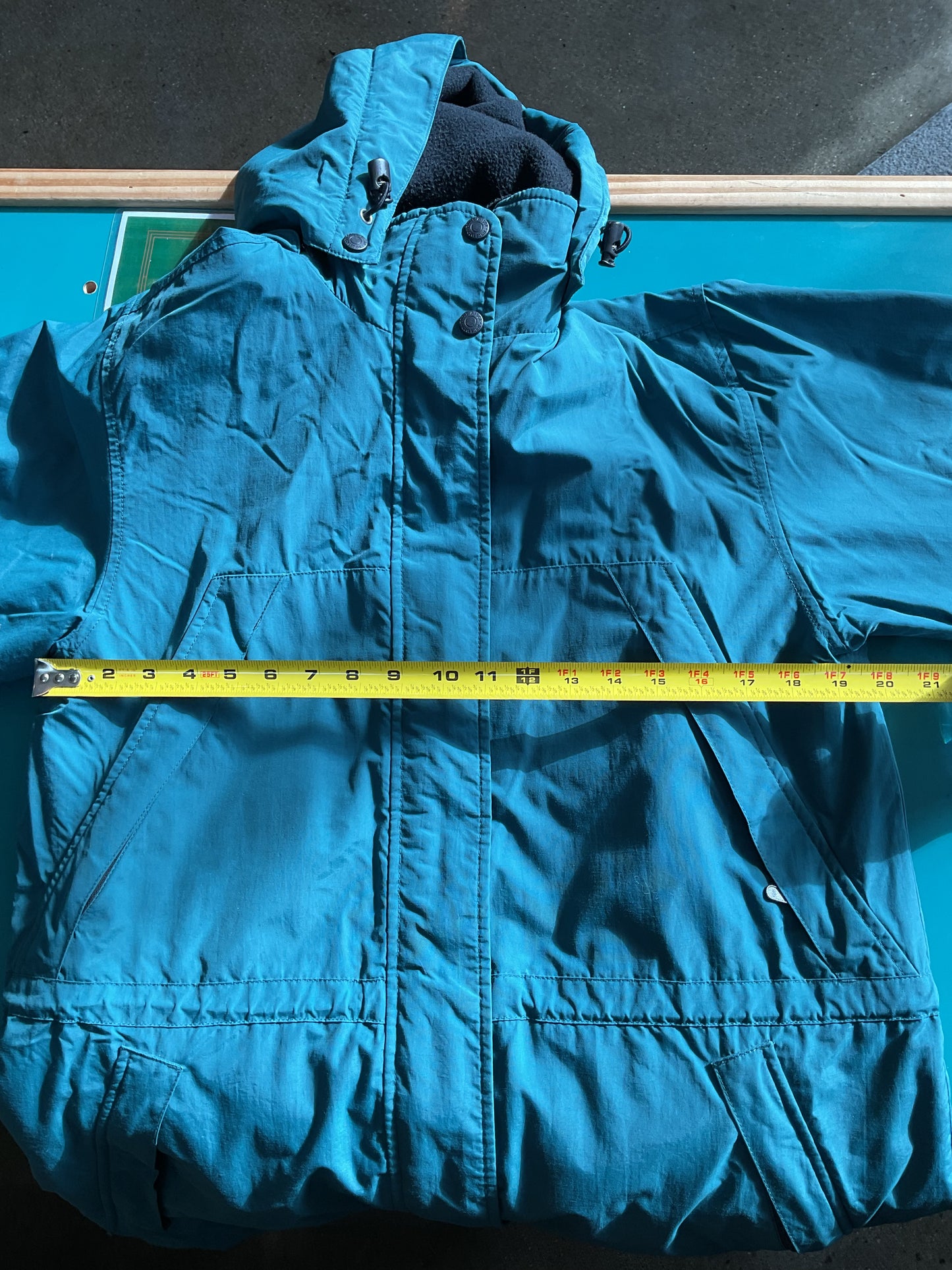 Vintage Teal Eddie Bauer Warm Rainjacket