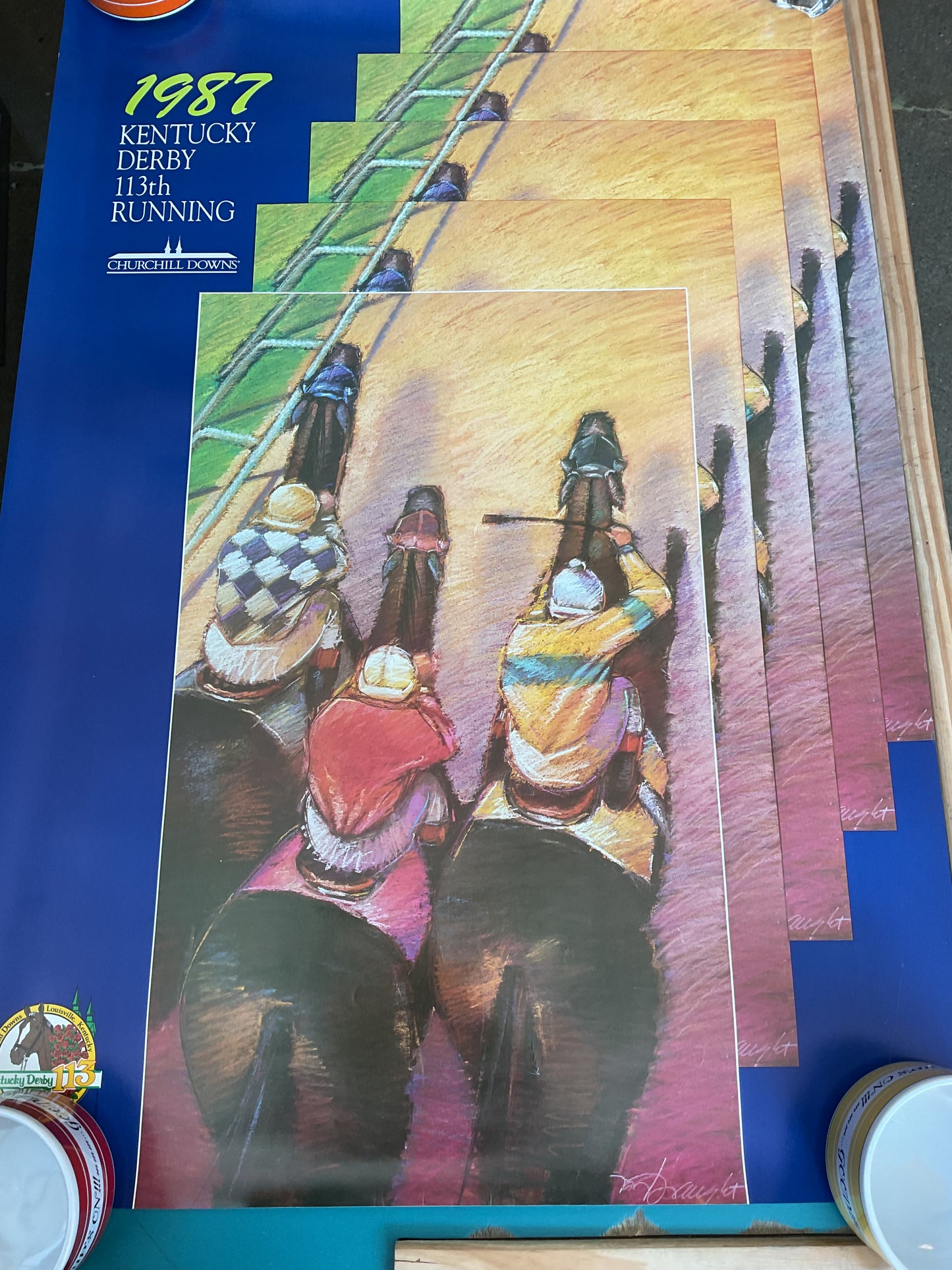 Vintage 1987 Kentucky Derby Poster