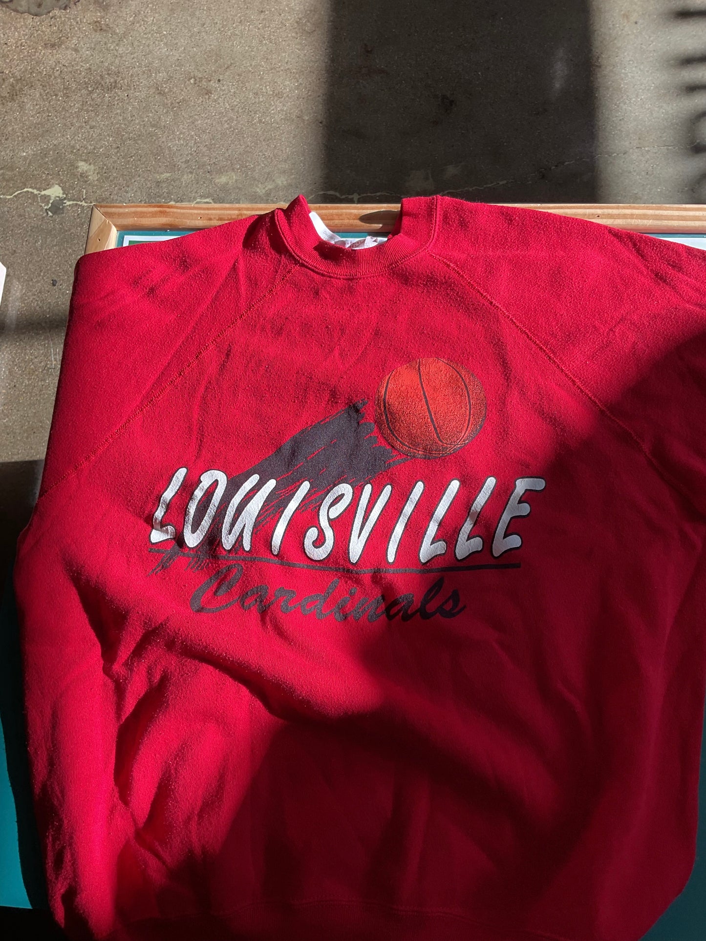 Vintage University of Louisville Cardinals Basketball Sweatshirt