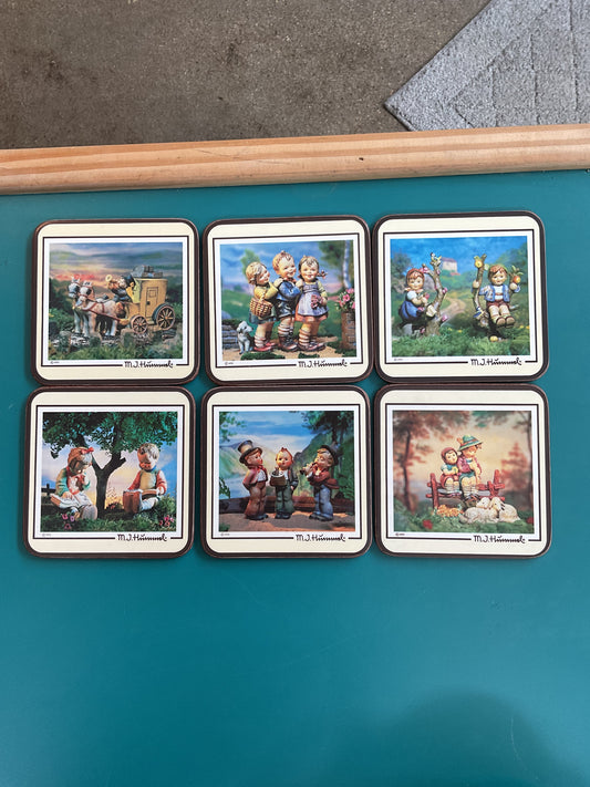 Vintage Pimpernel set of 6 Coasters Deluxe Finish 1986