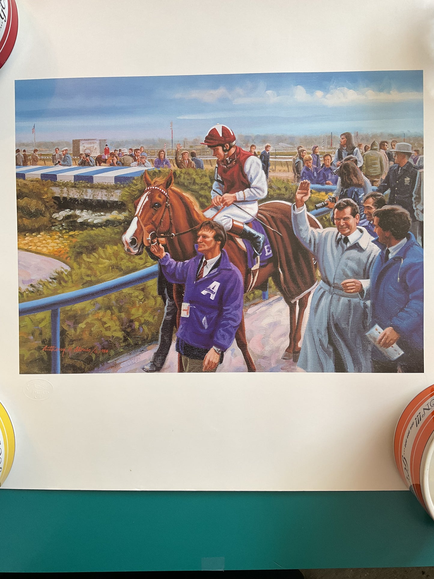 Breeder’s Cup “The Winners Circle 1986” by Anthony Alonzo Print
