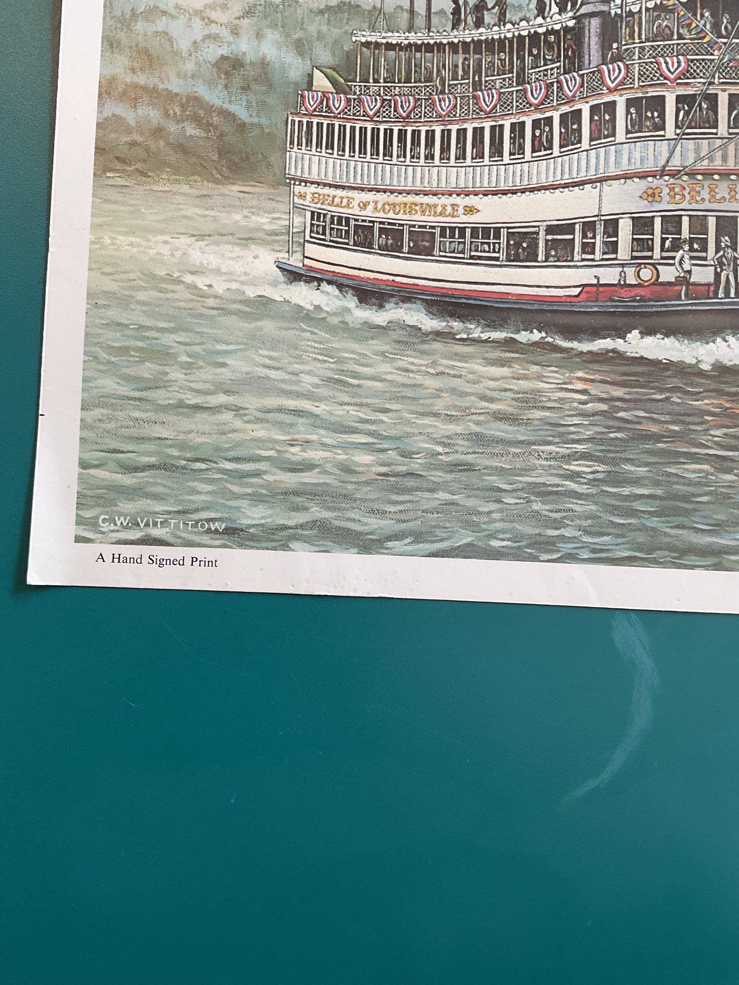 C.W. Vittitow “Steam and Hot Air” Print 1989