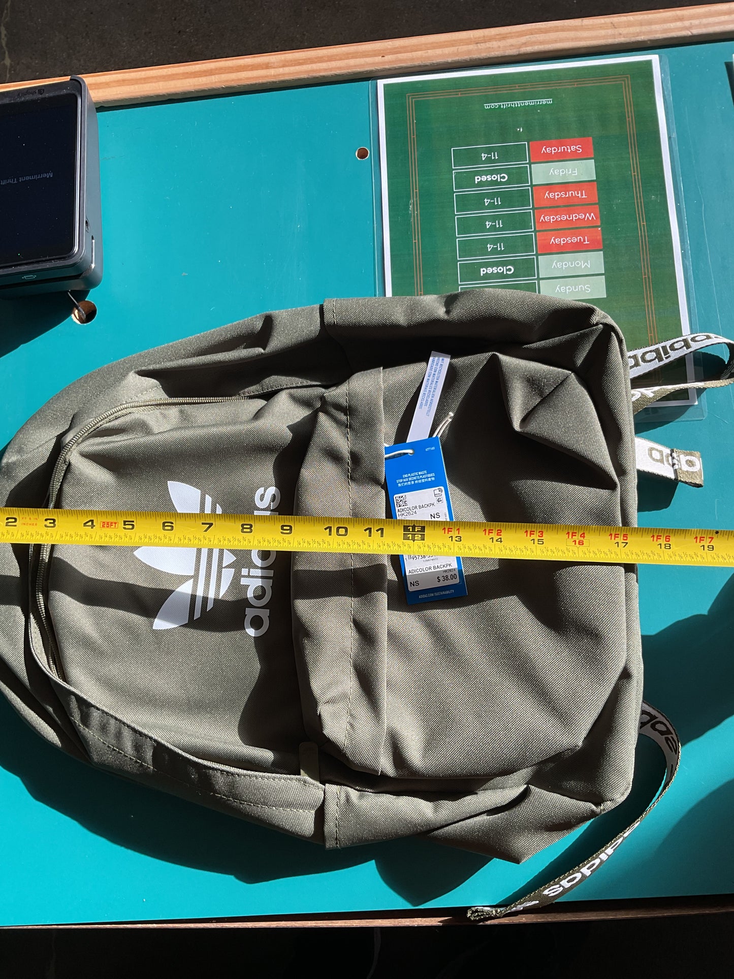 New Adidas Army Green Backpacks