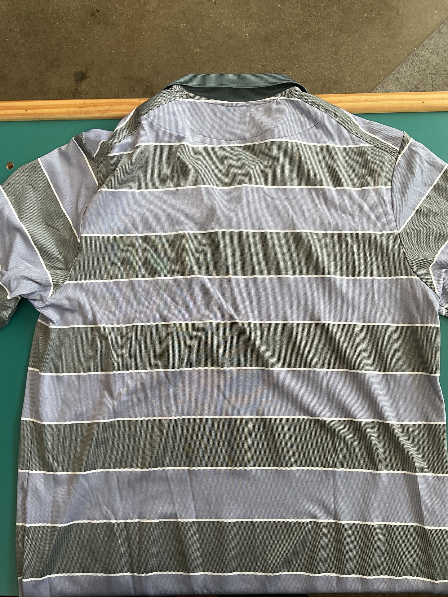 Oakley Polo Green and Blue Size M