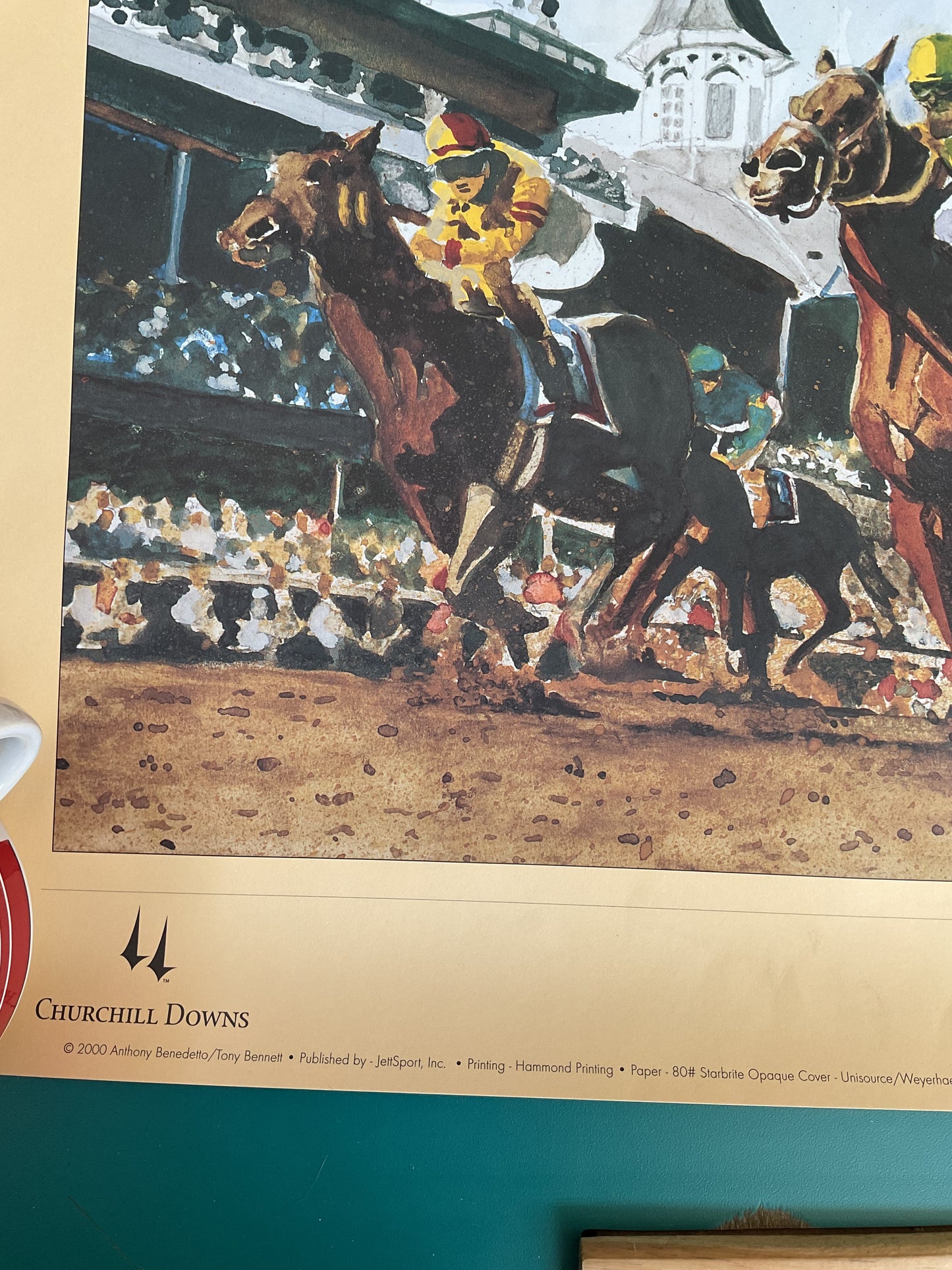Kentucky Derby 127th Poster 2001 by Tony Bennett / Anthony Benedetto