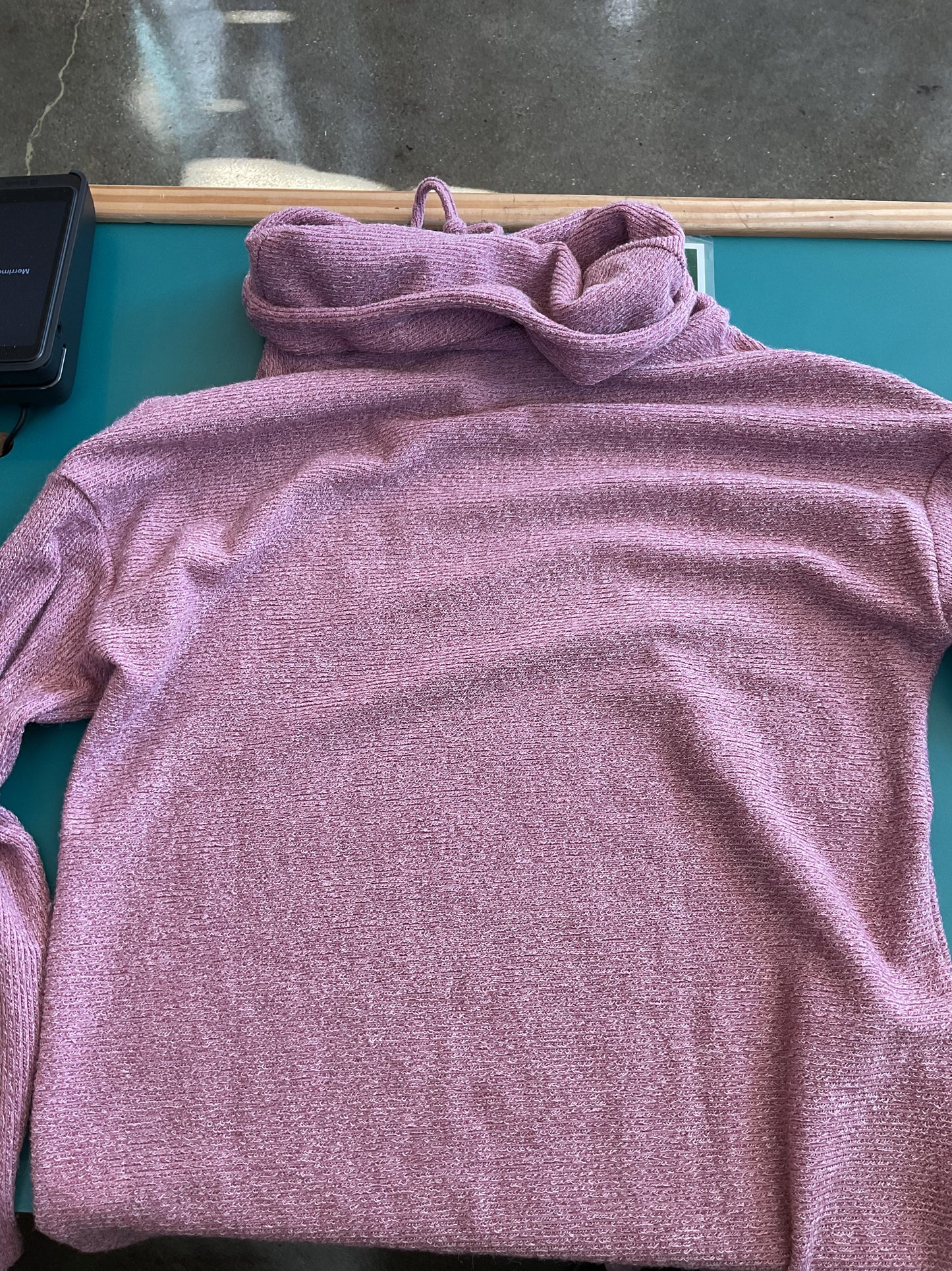 Tribal Comfy Lavender Sweater with Cowl size Small