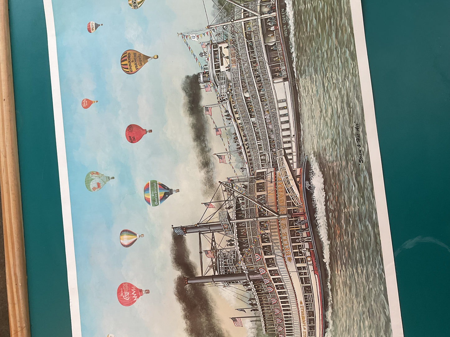 C.W. Vittitow “Steam and Hot Air” Print 1989