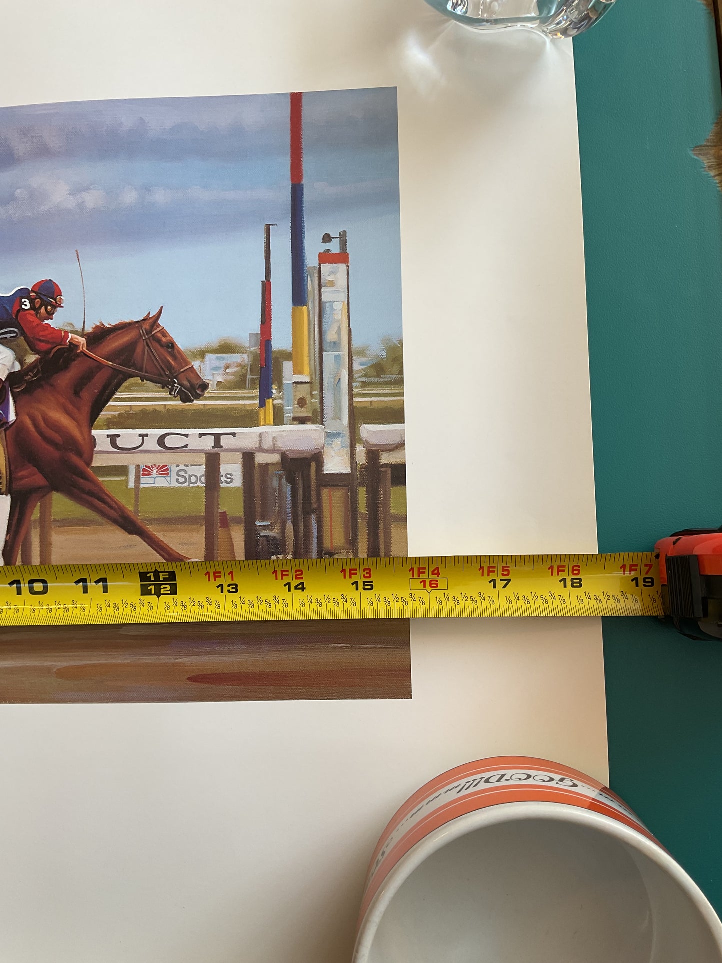 Finish Line Print 1986 Breeders Cup by Anthony Alonzo