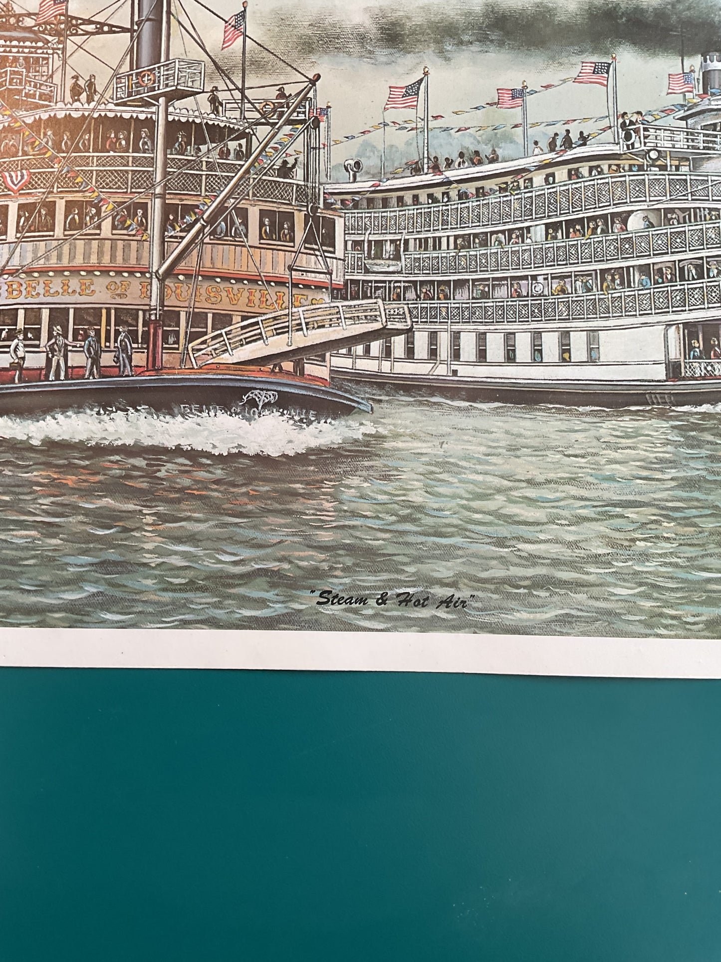 C.W. Vittitow “Steam and Hot Air” Print 1989
