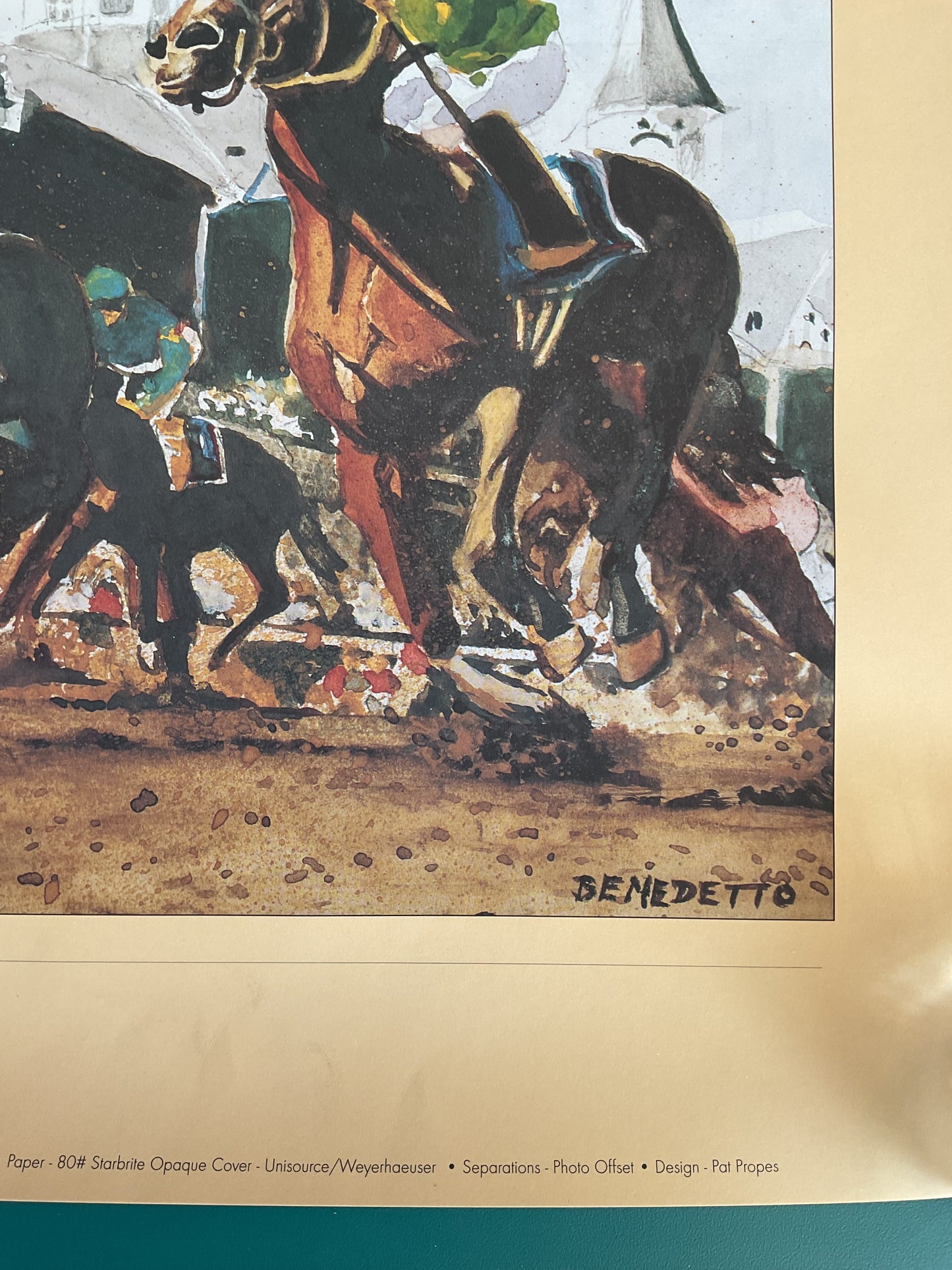 Kentucky Derby 127th Poster 2001 by Tony Bennett / Anthony Benedetto