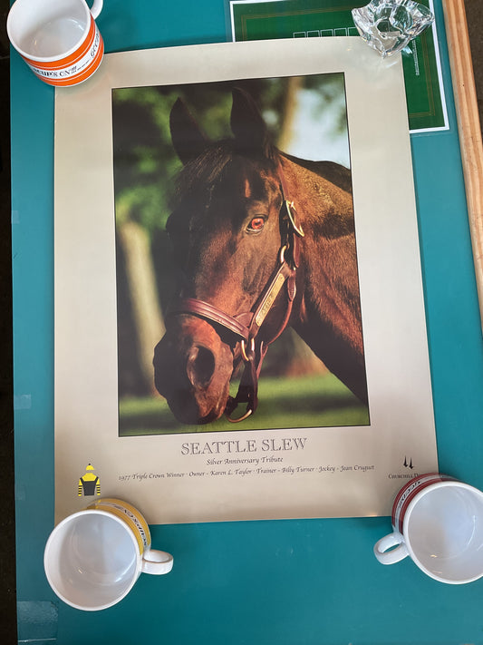 Seattle Slew Portrait Triple Crown Winner