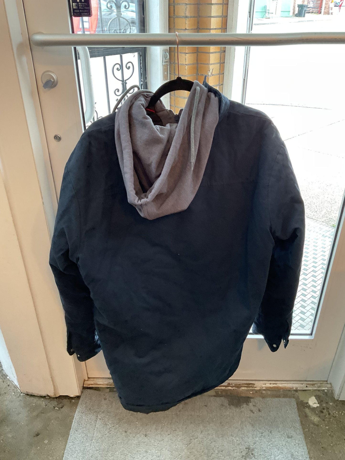 Washed Dark Blue Dickies XLT Quilted Coat