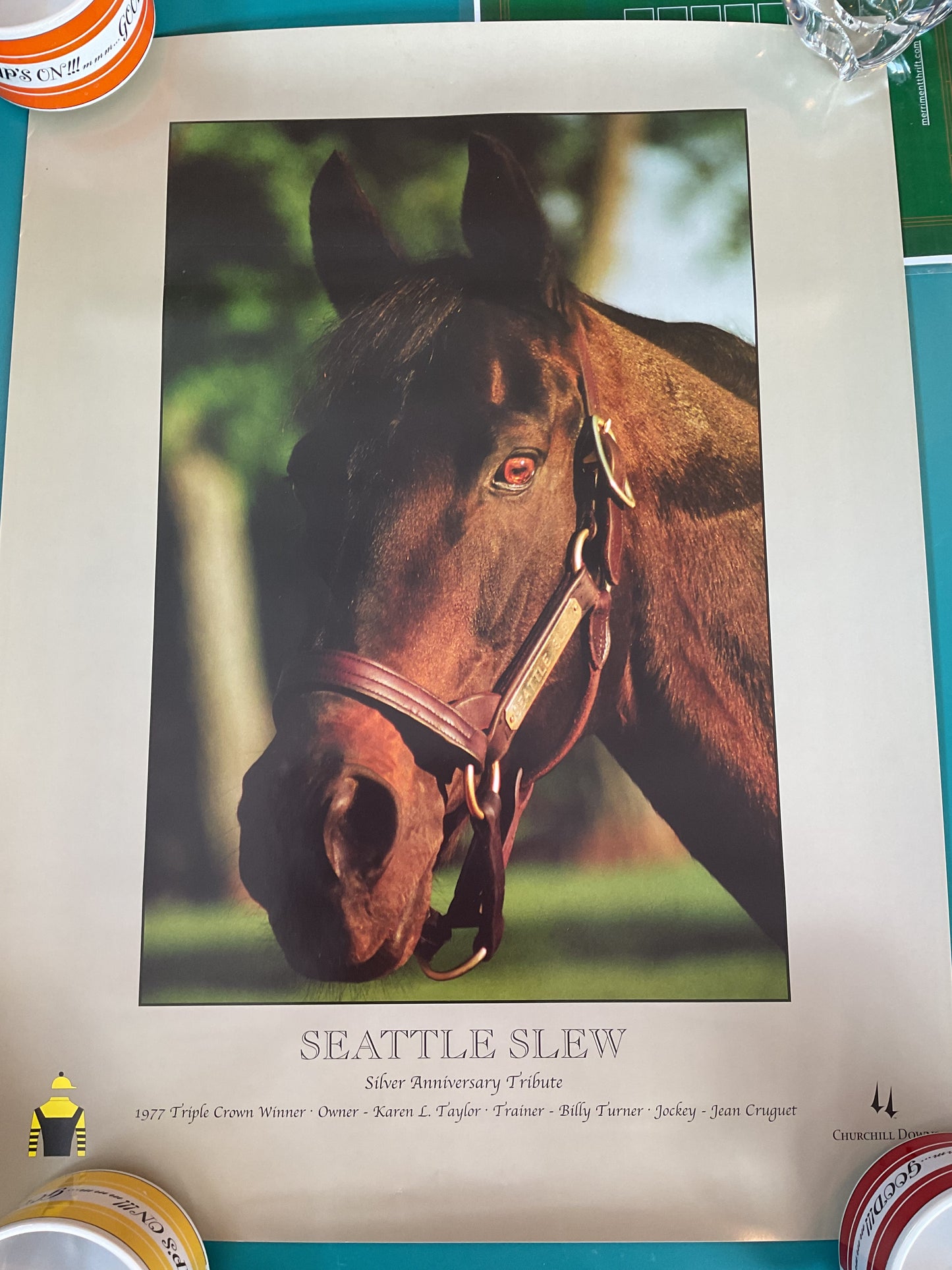 Seattle Slew Portrait Triple Crown Winner