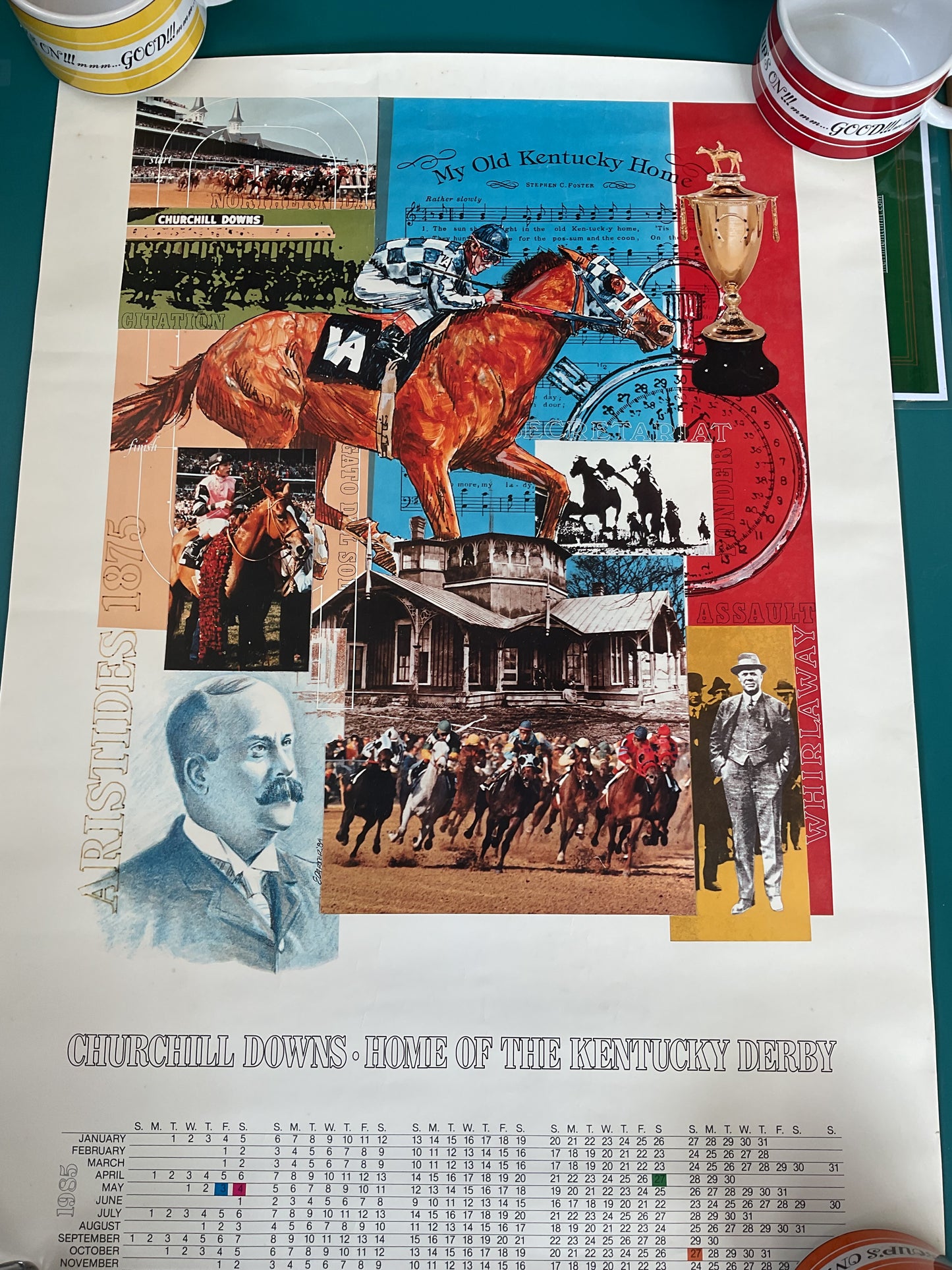 Churchill Downs Calendar 1985 Poster