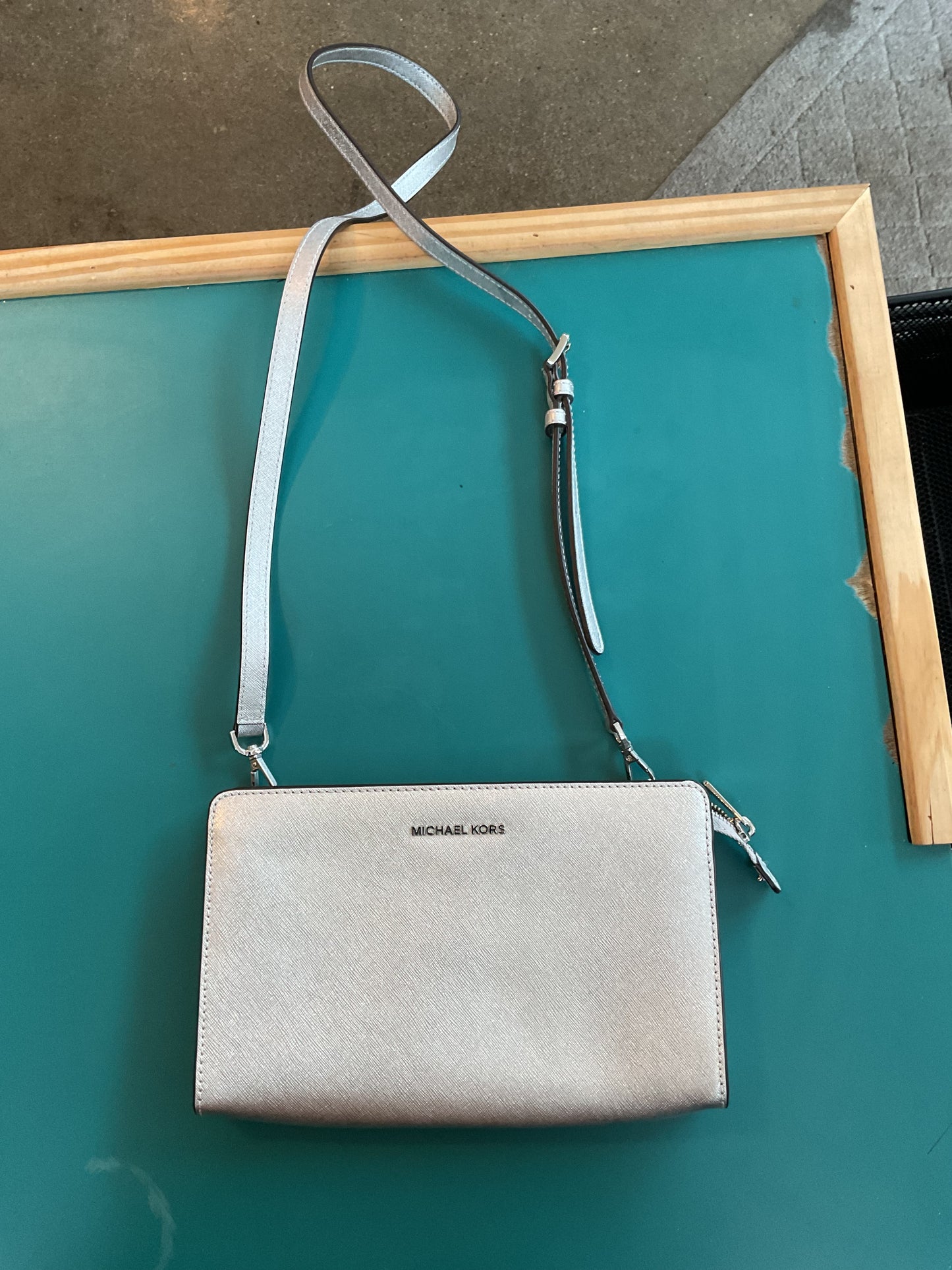 Michael Kors Metallic Silver Bag