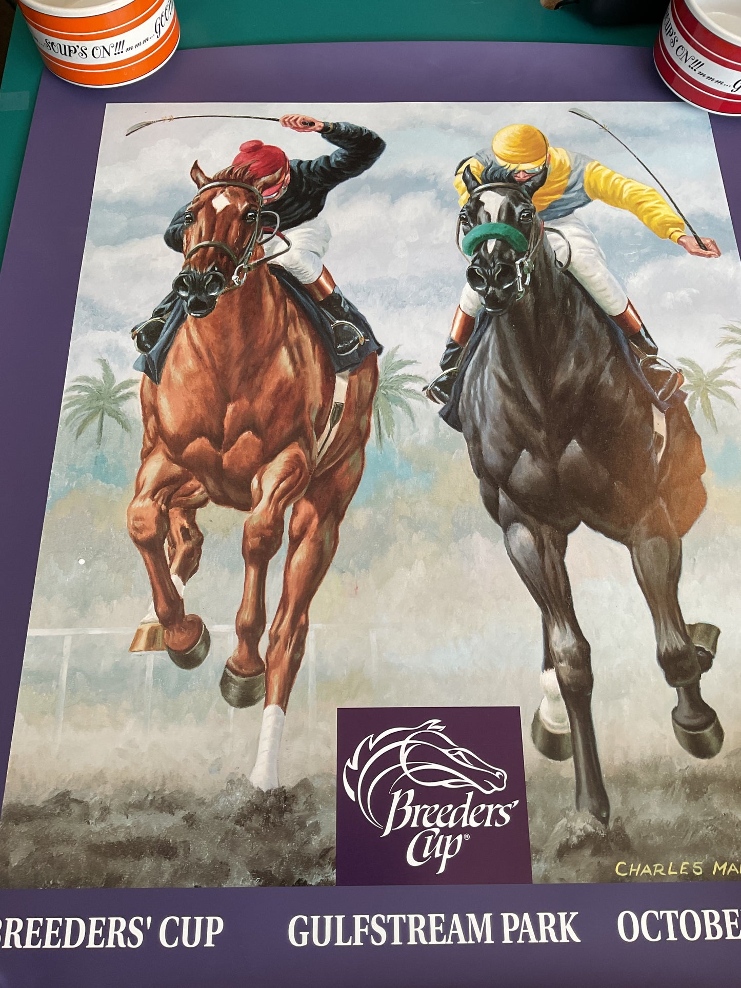 Breeders Cup 1992 Poster Charles Manley Tyler