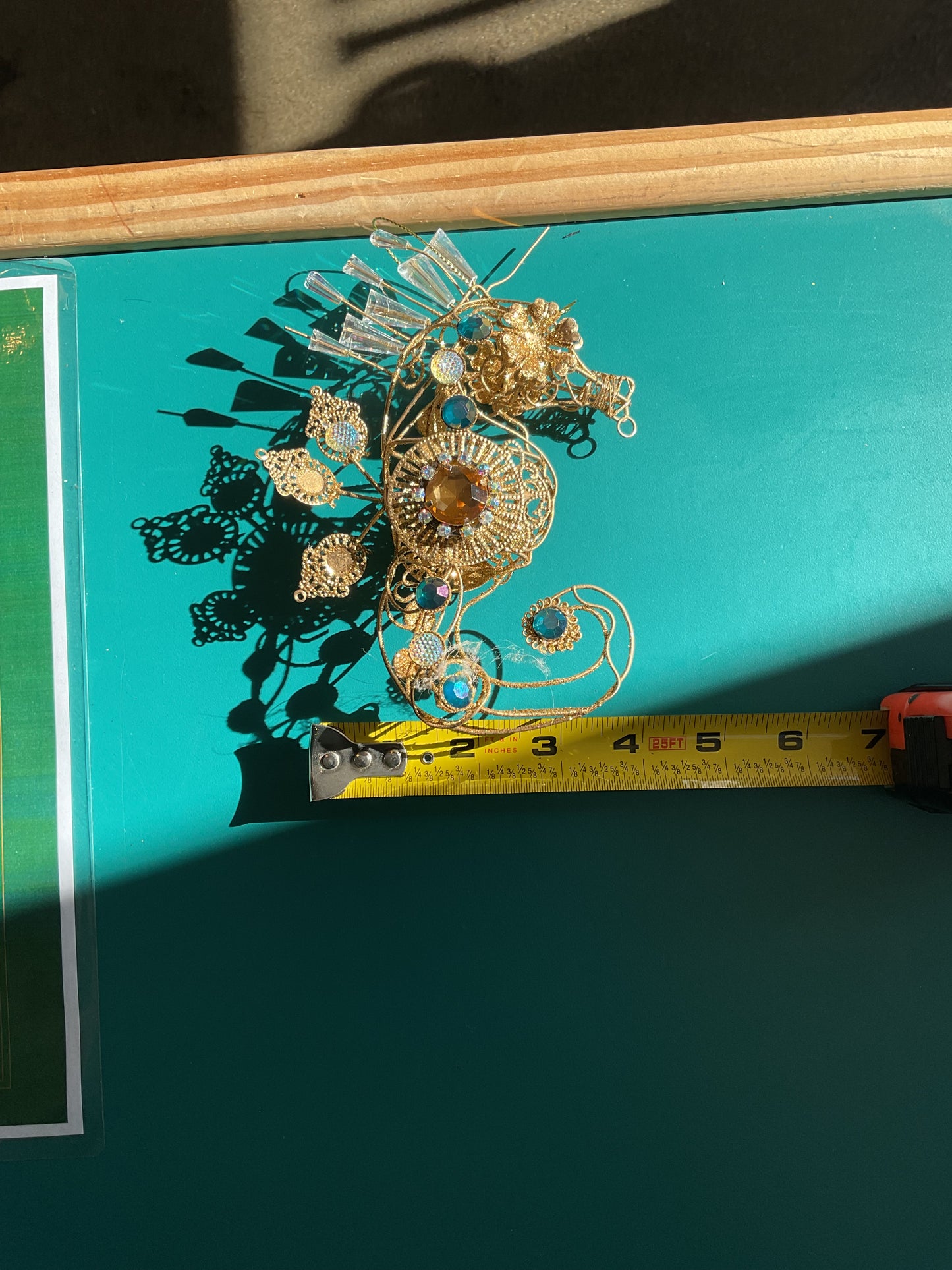 Beautiful Ornate Seahorse Ornament