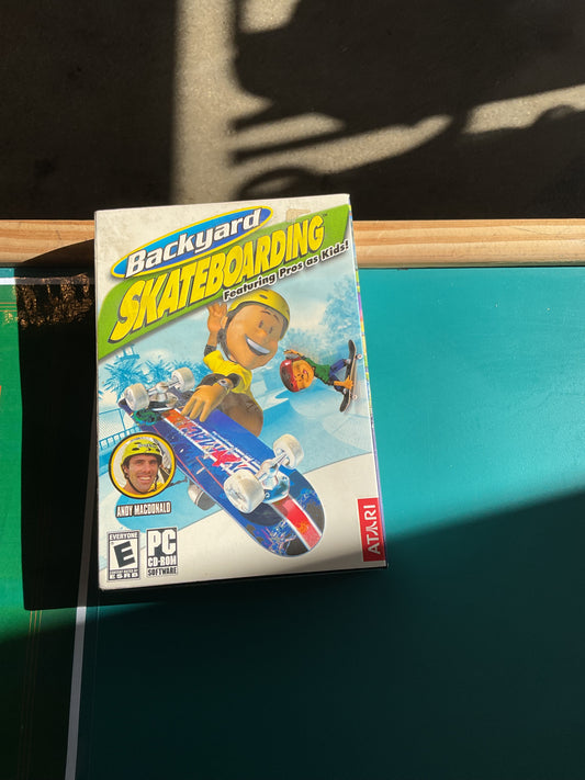 Backyard Skateboarding Vintage PC Game Big Box