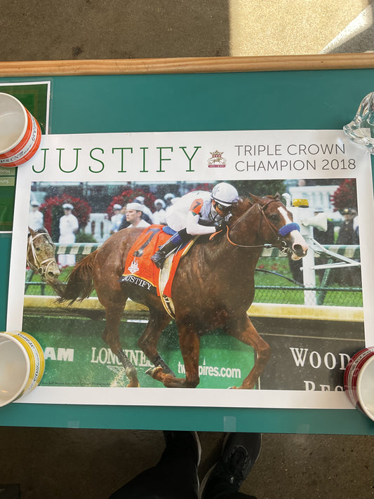 Justify Portrait Triple Crown Champion 2018